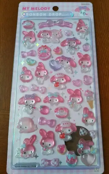 산리오 마이멜로디 봉봉 드롭 씰 정품