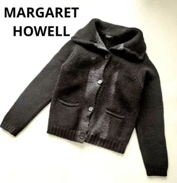 MARGARET HOWELL 마가렛호웰 니트 가디건 블랙