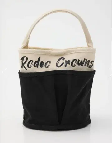 로데오 크라운 버킷 포켓 미니 토트백 BLACK 사선 크로스백