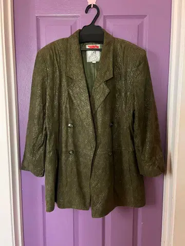 구제 빈티지 자켓 올리브 오버 사이즈