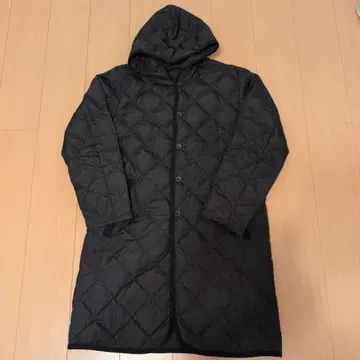 SHIPS 별주 TAION 다운 퀼팅 후드 코트 블랙 M