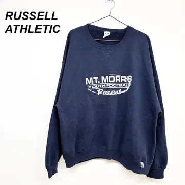 러셀 애슬레틱 네이비 속기모 트레이닝복 상의