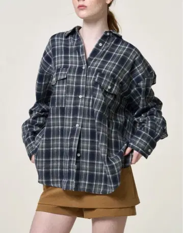 [ 최종 가격 인하 ] THETO Barnet Check Shirt 정품