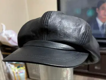 백래쉬, 블랙 가죽 헌팅 캡 프론트 바이저 포함 L 사이즈