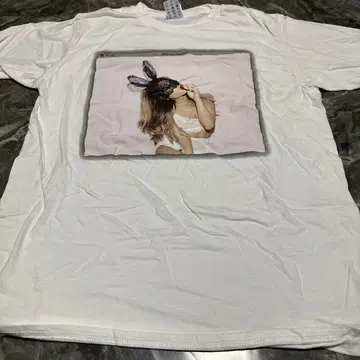 화이트 프린트 T셔츠