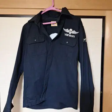 vanson 스컬 자수 자켓 블랙