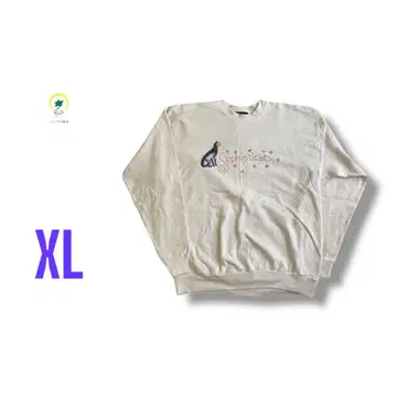 [ 각종 할인 ] Assetts 고양이 큐빅 프린트 맨투맨 XL