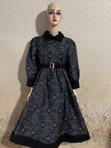 기모노 리메이크 원피스 오시마 명주 순수 실크 1월 하순 발송