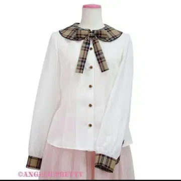 [ 중고품 ] 도서관 블라우스(카멜)