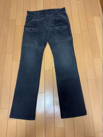 코듀로이 블랙 팬츠 사이즈 46