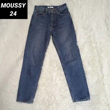 1/4~발송 [MOUSSY] 마우지 하이웨스트 테이퍼드 데님 24