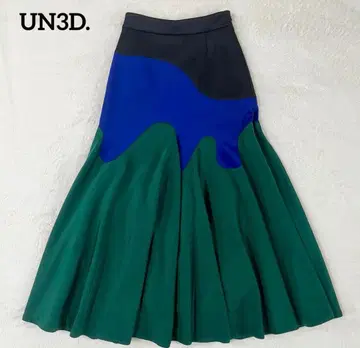 새상품 UN3D. 컨스트럭티브 웨이브 스커트 플레어 2021 AW