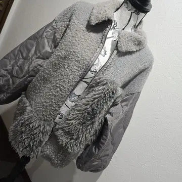 niko and - 새상품 그레이 플리스 보아 자켓