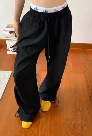 alo 블랙 이지 팬츠 M