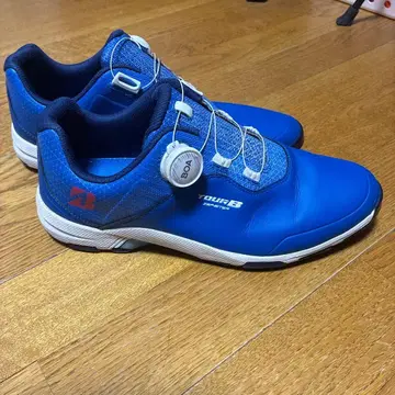 TOURB BOA 다이얼식 골프화 블루 브릿지스톤