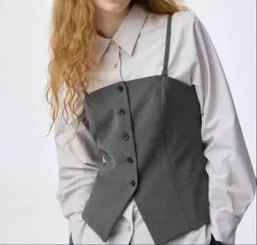 GU 프론트 버튼 뷔스티에 M