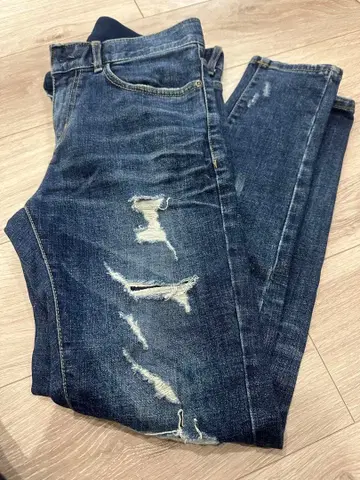 아담스 저글러 데미지 데님 스키니