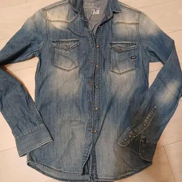 GAS 데님 셔츠 라이트 블루