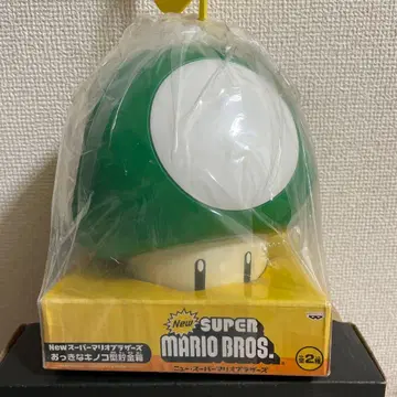 NEW 슈퍼 마리오 브라더스 큰 버섯 모양 저금통