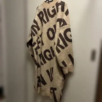 ( 573 ) BLACK Queen 오버 사이즈 니트 원피스 사이즈 F