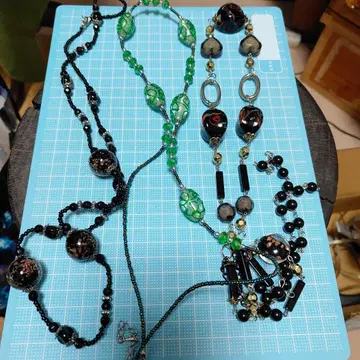 목걸이 3개 묶음 판매 유리 비즈 / 빈티지풍 / 개성파 액세서리