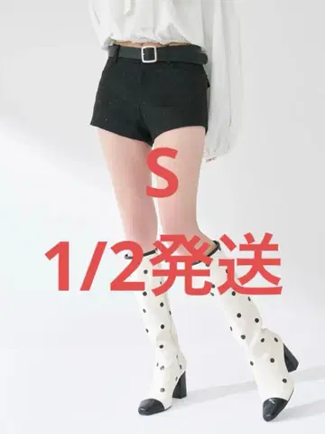 Darich 다리치 본딩 트위드 숏팬츠 블랙 S