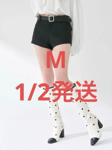 Darich 다리치 본딩 트위드 숏팬츠 블랙 M