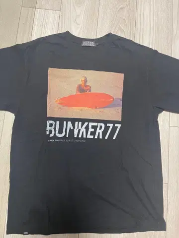 hysteric glamor BUNKER77 블랙 티셔츠