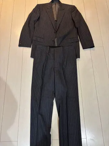 MONSENOR 스트라이프 패턴 수트 상하의 세트 셋업 L 사이즈