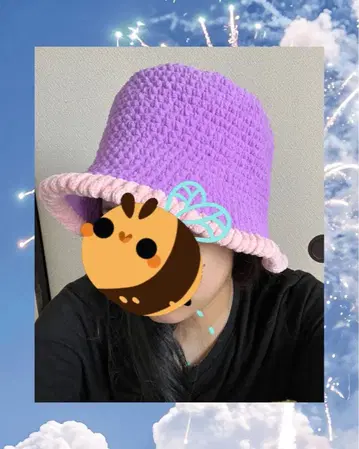 청키 니트 버킷햇