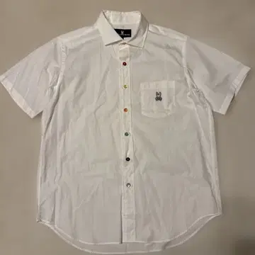 Psycho Bunny 반팔 셔츠 M 화이트