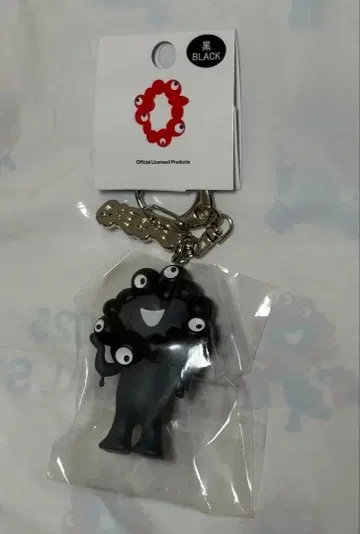 블랙 미야쿠미야쿠 입체 PVC 플레이트 부착 키링