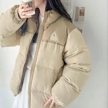 클래식 엘프 충전솜 페이크 다운 자켓