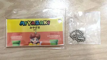 슈퍼 마리오 x JR 규슈 역명판 아크릴 키링 미야자키역