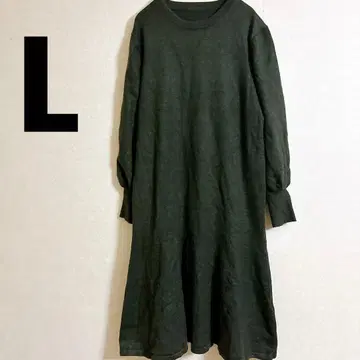 다크 그레이 니트풍 원피스 L 사이즈