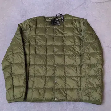 TAION 올리브 퀼팅 이너 다운 자켓 L