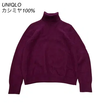 UNIQLO 유니클로 캐시미어 100% 터틀넥 니트 풀오버 XL