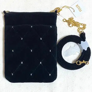 페이러 체인 미니백 유니 블랙