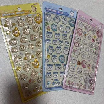 모자 꽁지 드롭씰 치이카와 3장 세트