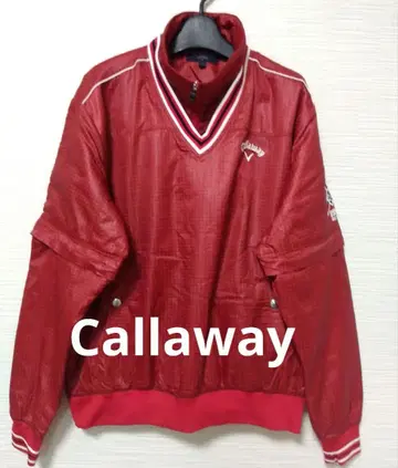 Callaway 체크 무늬 나일론 자켓 레드