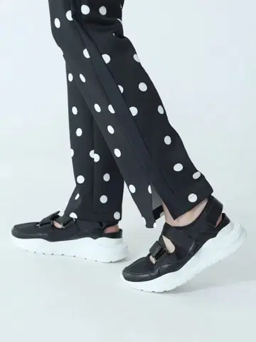 물방울 패턴 캐주얼 팬츠