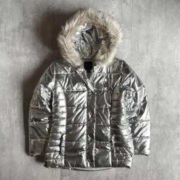 [ tommy hilfiger ] 퍼 다운 자켓 y2k 갸루 남자 광택