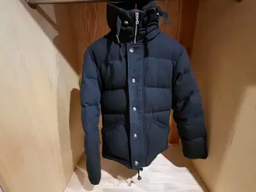 후드 부착 다운 자켓 블랙