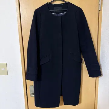 그린 레이블 릴랙싱 네이비 울 코트