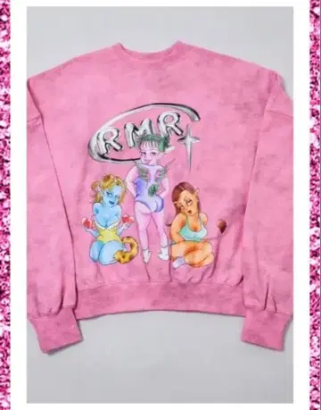 RE. NAKA 시스터즈 맨투맨 핑크