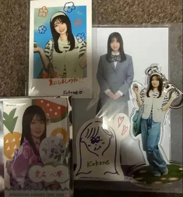 노기자카46 아타고 코쿄 키링 캔뱃지 캐리커처 씰 폴라로이드 브로마이드