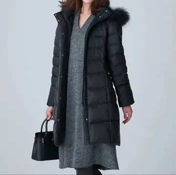 23구 워셔블 실레 타프타 다운 코트 40 블랙