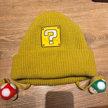 USJ 마리오 버섯 포함 니트 모자