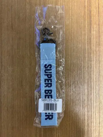 [ 미사용 새상품 ] SUPER BEAVER 로고 핸드 스트랩 블루