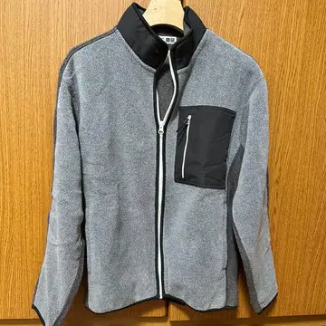유니클로 JW 앤더슨 콜라보 플리스 자켓 남성용 그레이